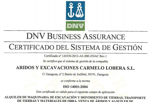 Certificado DNV